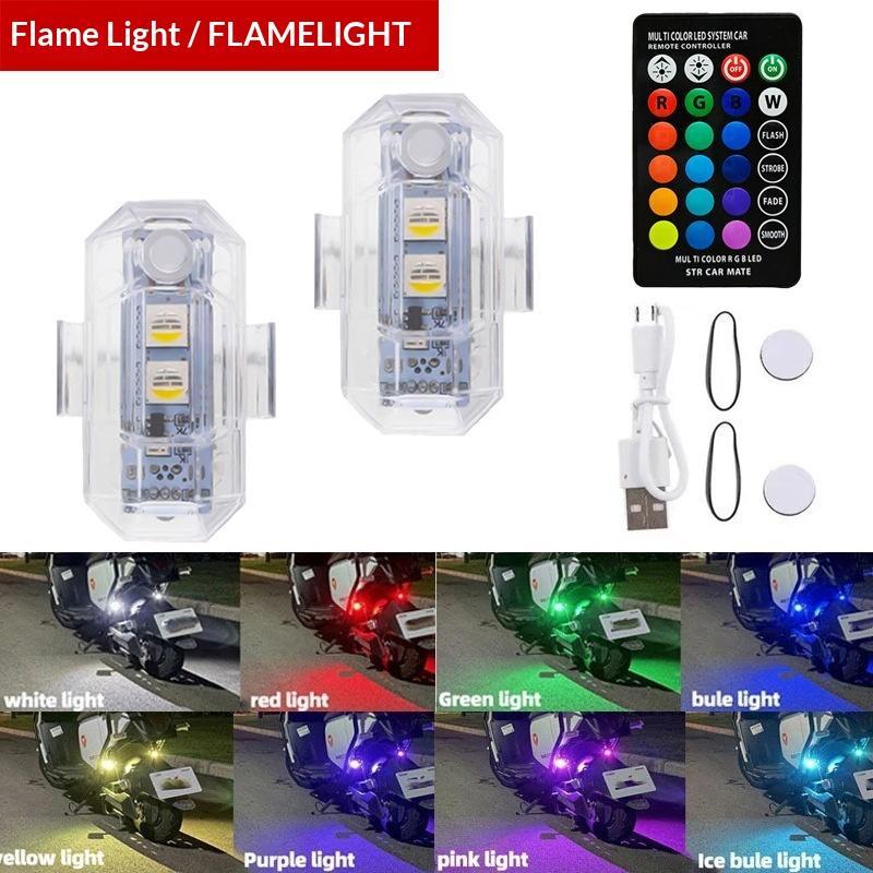 Drone Strobe Light - Lampu Peringatan LED RGB Sepeda Motor