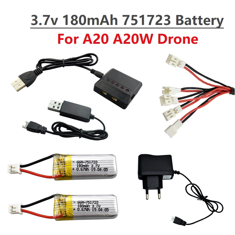 Drone Power Bank - Baterai Lipo 3.7V 180mAh Asli Dan