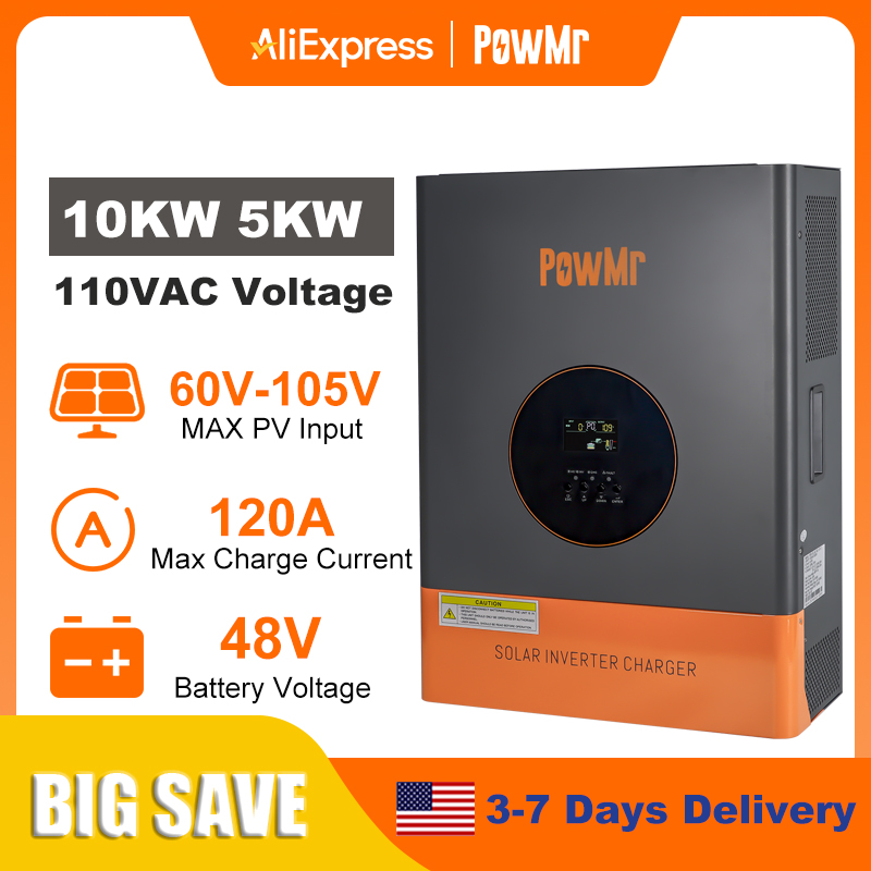Drone Solar Charger - PowMr 10KW 5KW Inverter Fase Terpisah