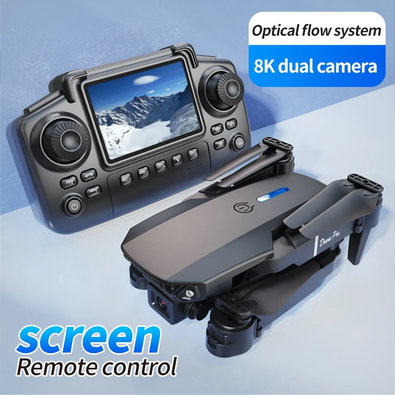 Drone E88 PRO Profesional deng - Drone Controller Screen ulasan dan harga