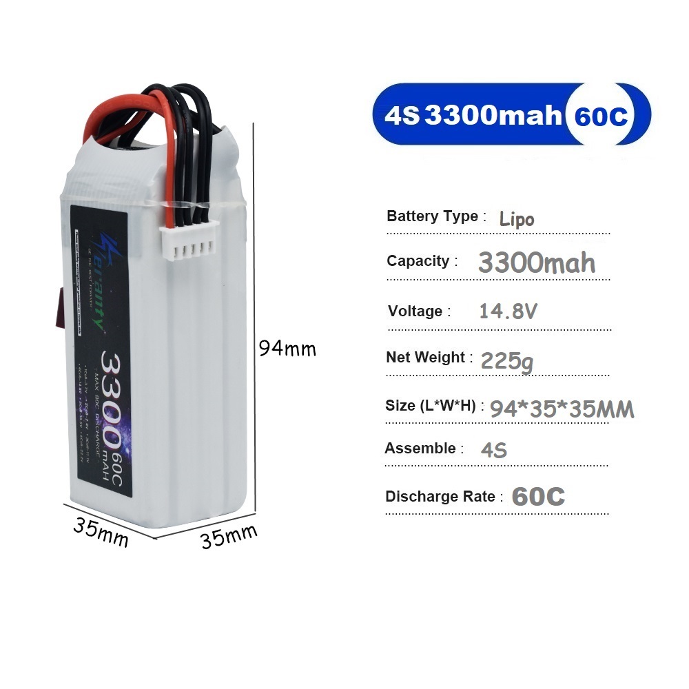 LiPo baterai isi ulang 4S 3300 - Drone Battery Adapter ulasan dan harga