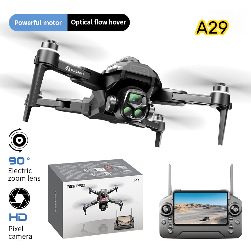 Drone RC FPV Quadcopter A29 Ga - Drone Controller Screen ulasan dan harga