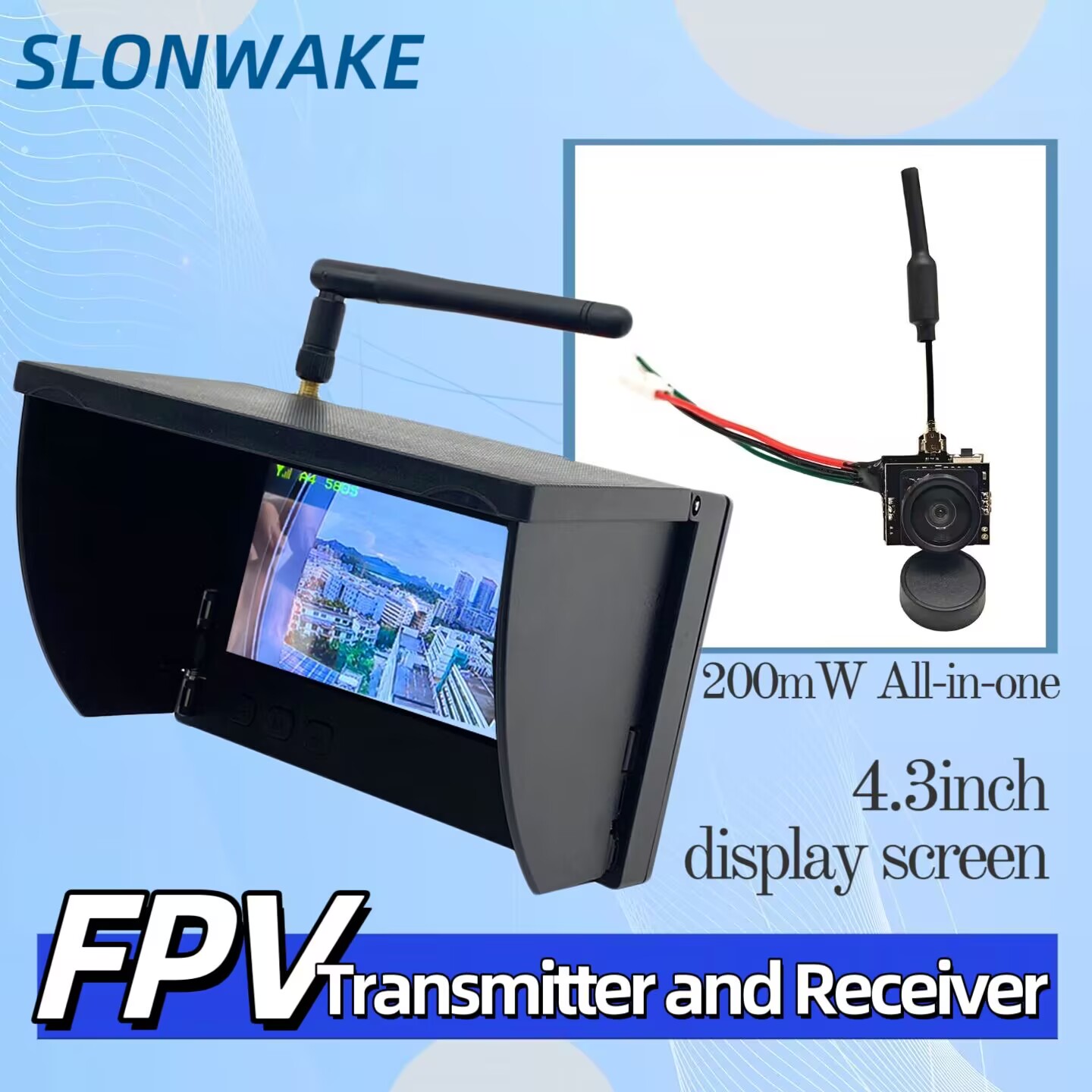 SLONWAKE Kamera Transmisi Vide - Drone Controller Screen ulasan dan harga