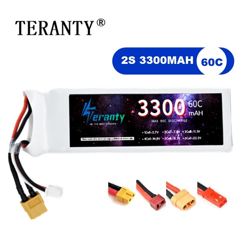 2S 7.4V baterai LiPo 3300mAh 6 - Drone Battery Adapter ulasan dan harga