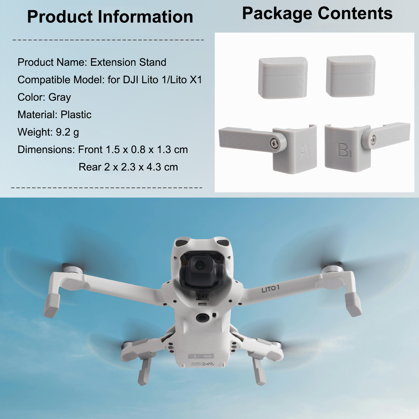 Pemanjang Landing Gear untuk D - Drone Landing Pad ulasan dan harga
