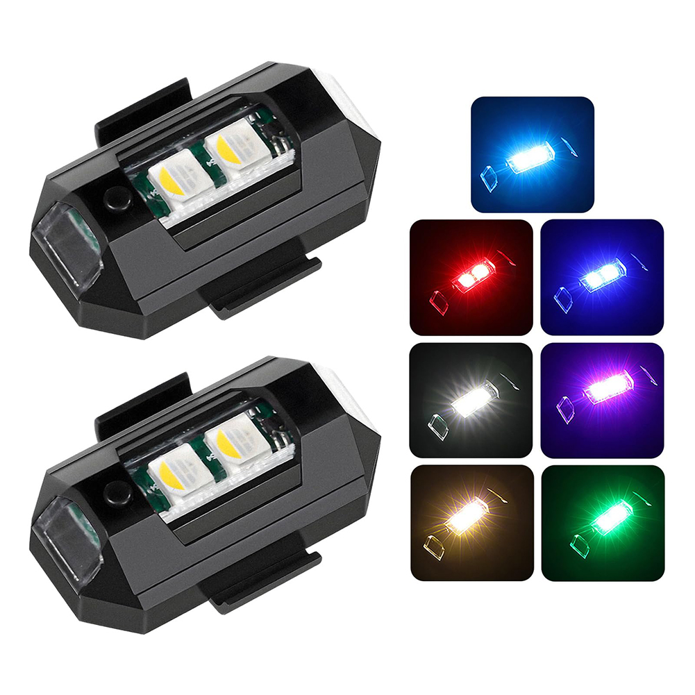 2 Buah Lampu Strobo LED Mini D - Drone Strobe Light ulasan dan harga