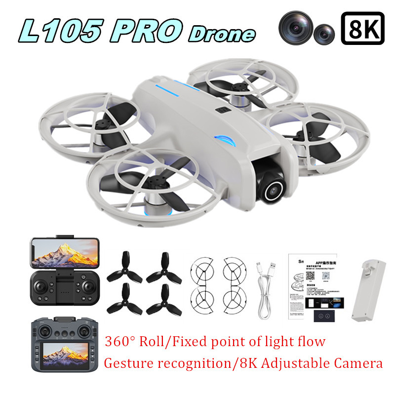 Drone L105 PRO Duel Lensa 8k A - Drone Battery Adapter ulasan dan harga